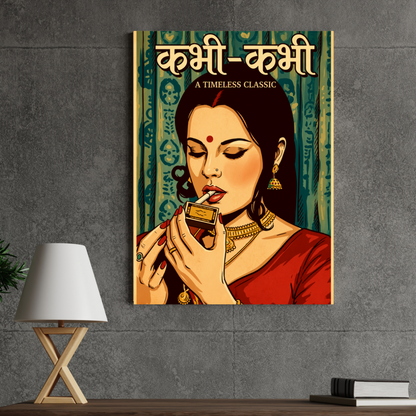 Kabhi Kabhi MANHATER poster wall mockup