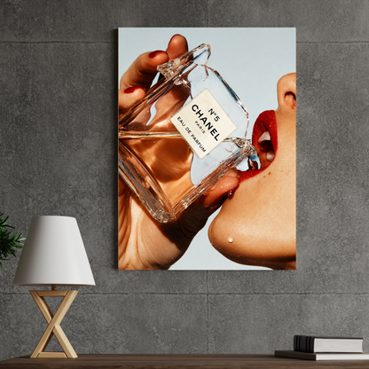 Chanel themed MDF poster room mockup