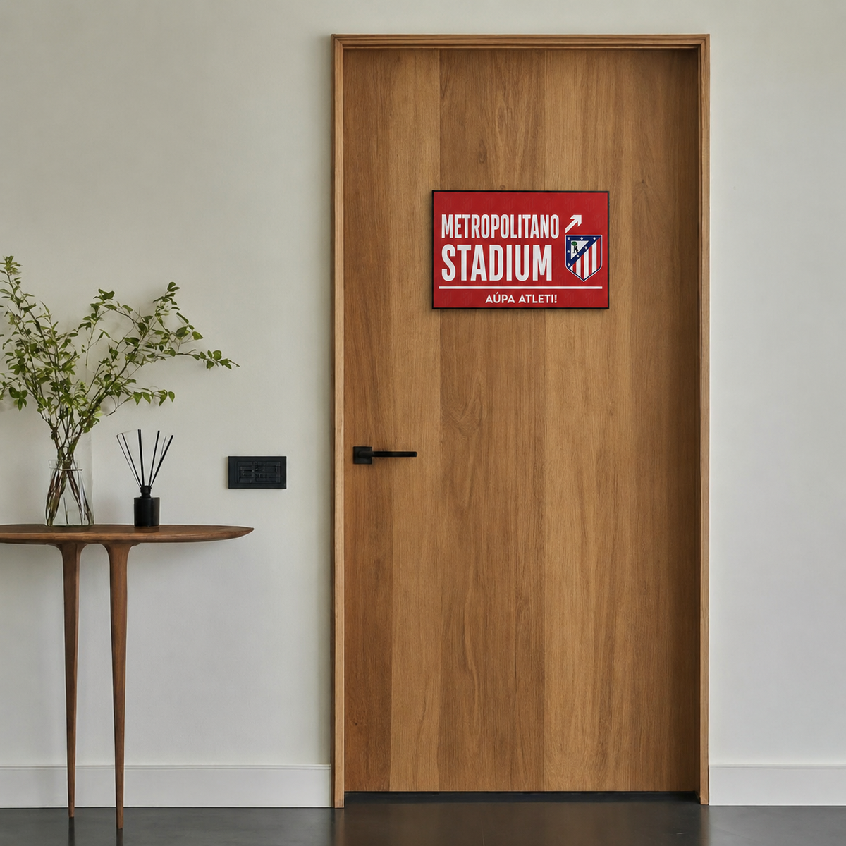 Metropolitano Stadium Atletico Madrid Door Sign