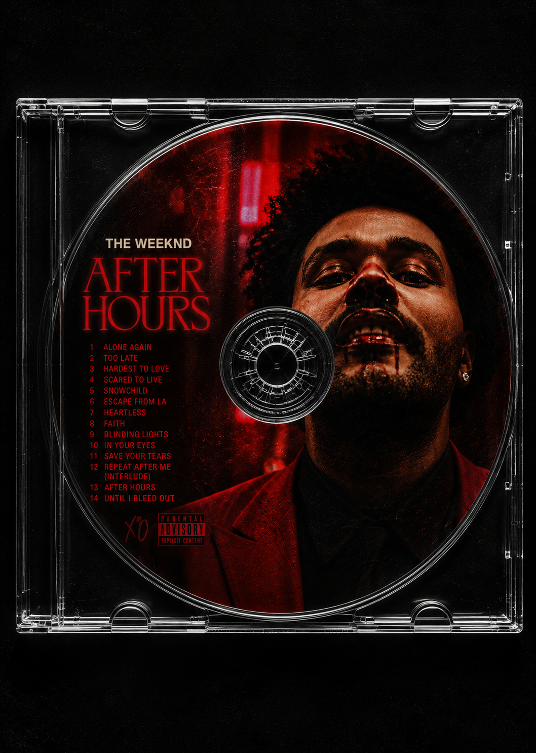 After Hours music CD MDF poster