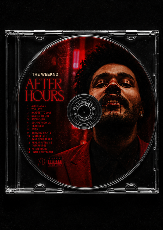 After Hours music CD MDF poster