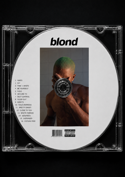 Blond music CD MDF poster