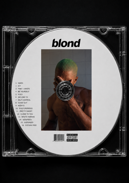 Blond music CD MDF poster