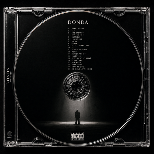 Donda music CD MDF poster