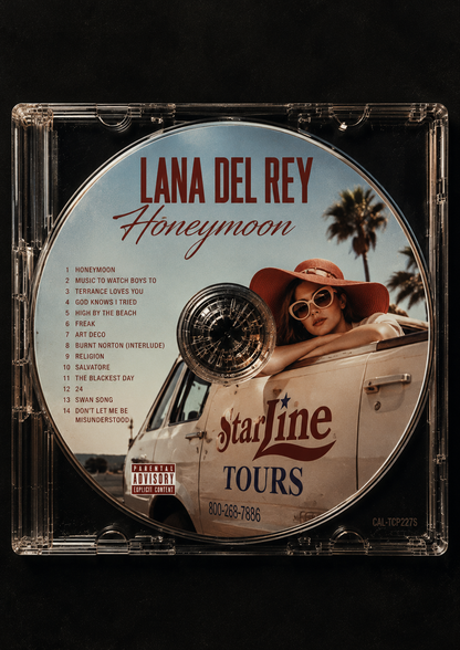 Honeymoon music CD MDF poster