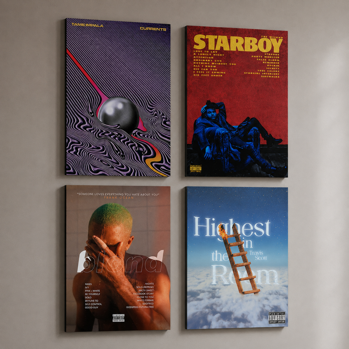 Music Icons 4 Piece Poster Set