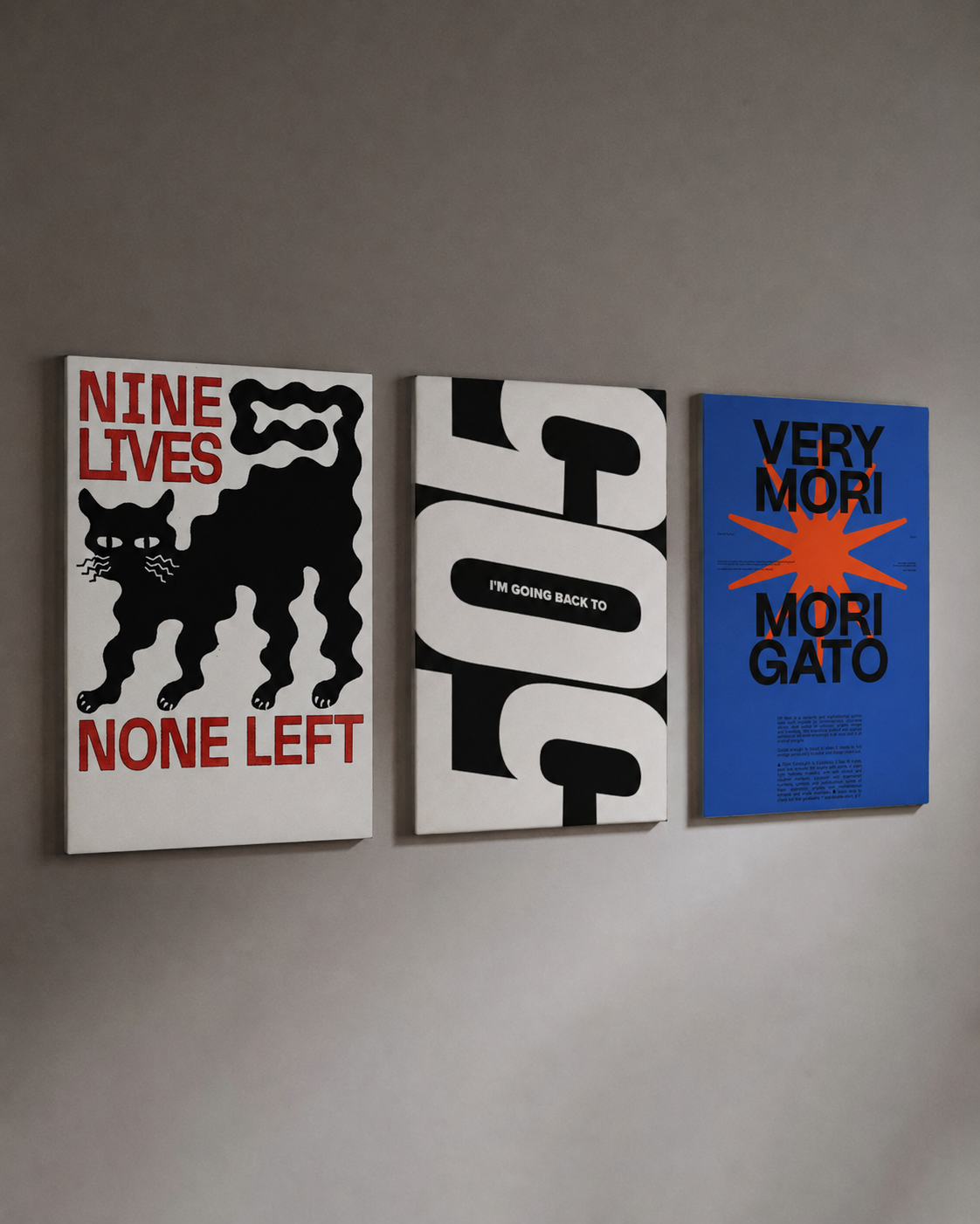 Nine Lives 3 Piece Poster Set