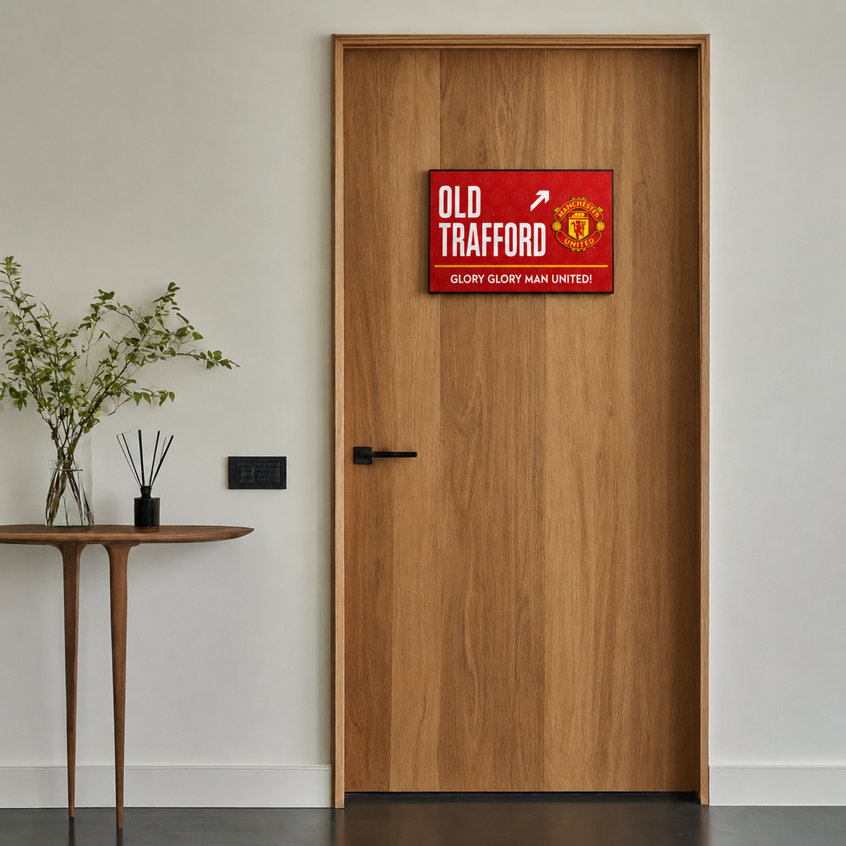 Old Trafford Manchester United Door Sign