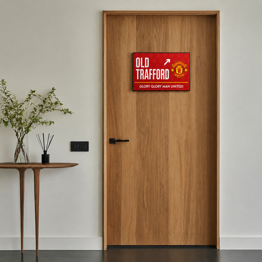 Old Trafford Manchester United Door Sign