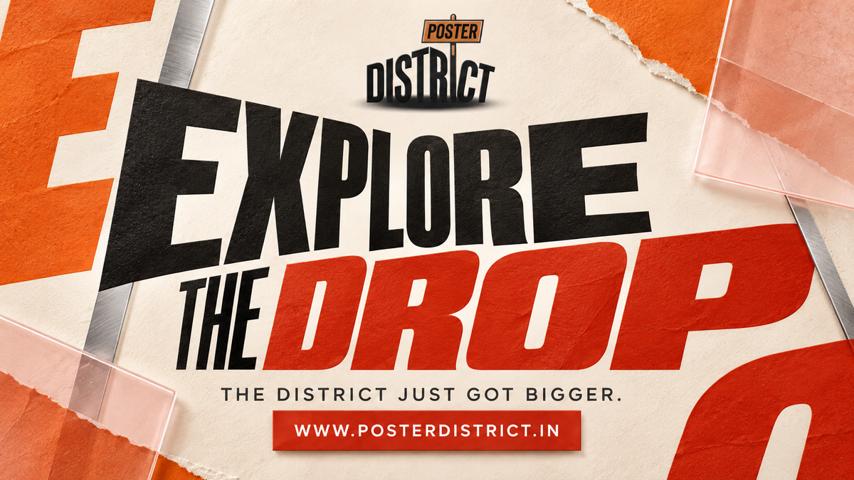 Poster District Explore the Drop