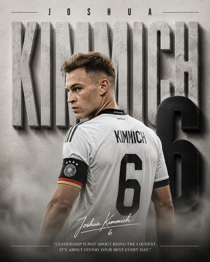 Kimmich Germany 6 football wall poster artwork
