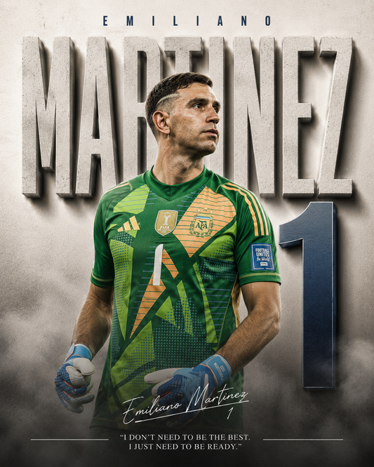 Martinez Argentina 1 football wall poster artwork
