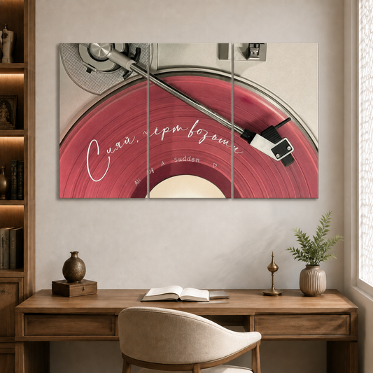 Retro Vinyl 3 Split Poster Set