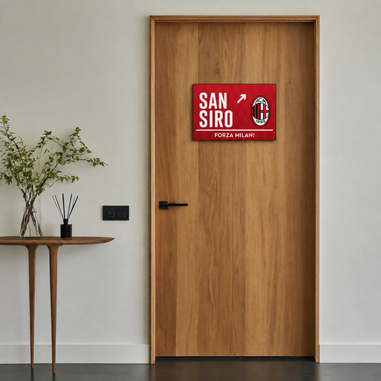 San Siro AC Milan Door Sign