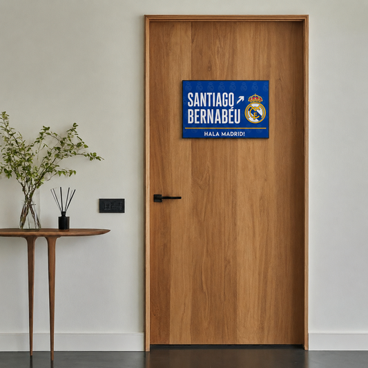 Santiago Bernabeu Real Madrid Door Sign