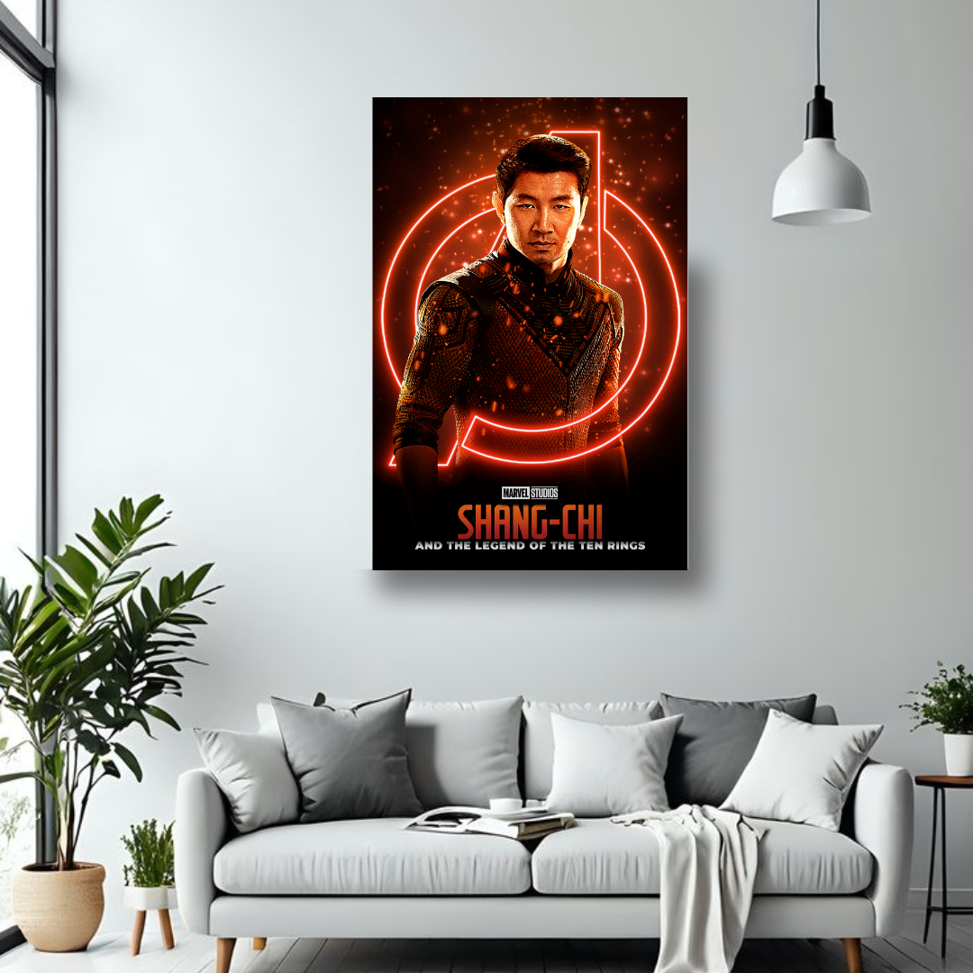 Shang-Chi and the Legend of the Ten Rings MDF wall poster room mockup