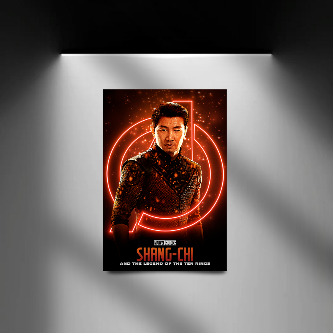 Shang-Chi spotlight wall mockup