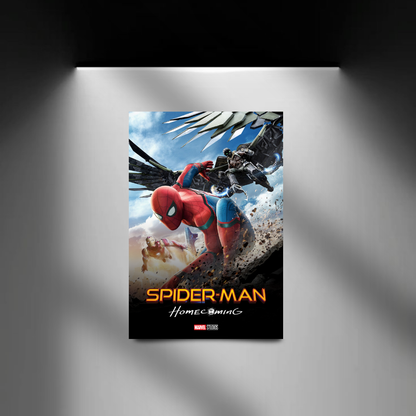 Spider-Man Homecoming spotlight wall mockup
