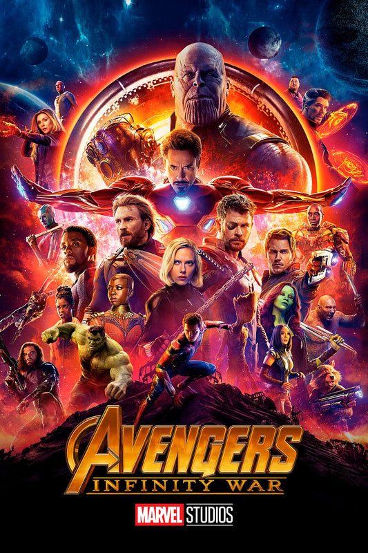 Avengers Infinity War superhero MDF poster