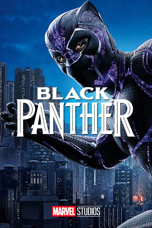 Black Panther superhero MDF poster