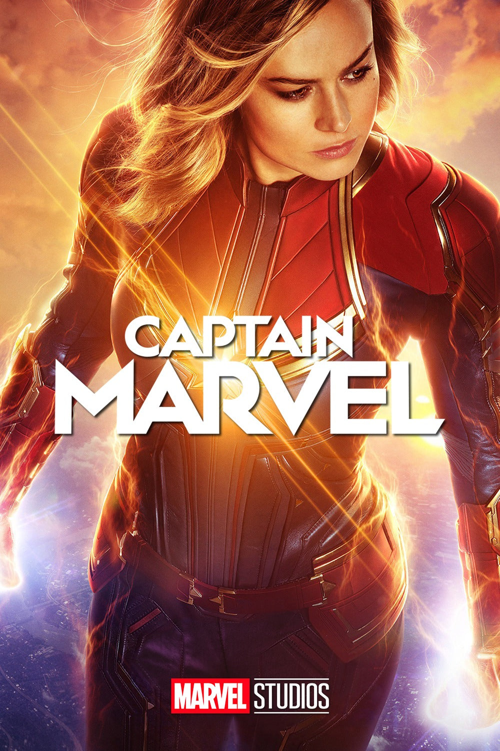 Captain Marvel superhero MDF poster