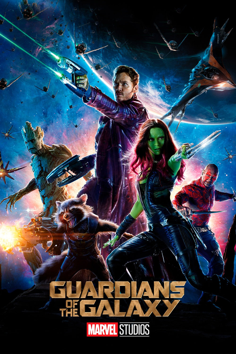 Guardians of the Galaxy superhero MDF poster