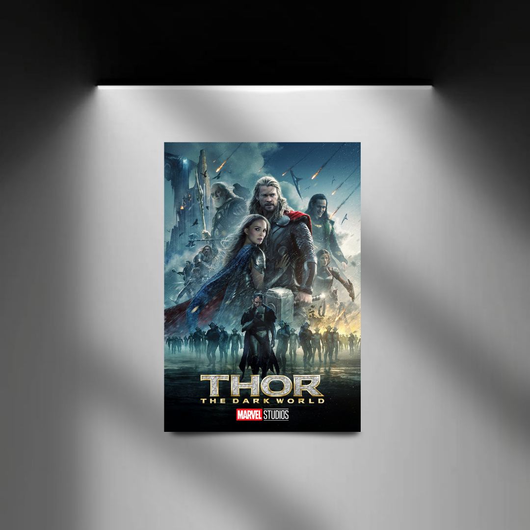 Thor The Dark World spotlight wall mockup