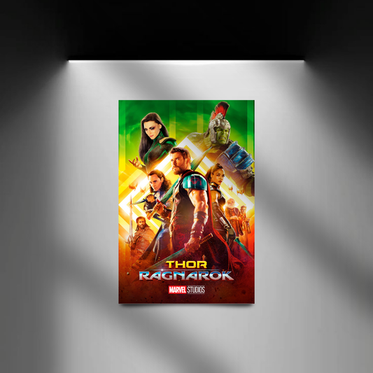 Thor Ragnarok spotlight wall mockup