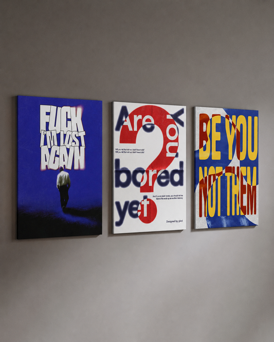 Try Again 3 Piece Poster Set