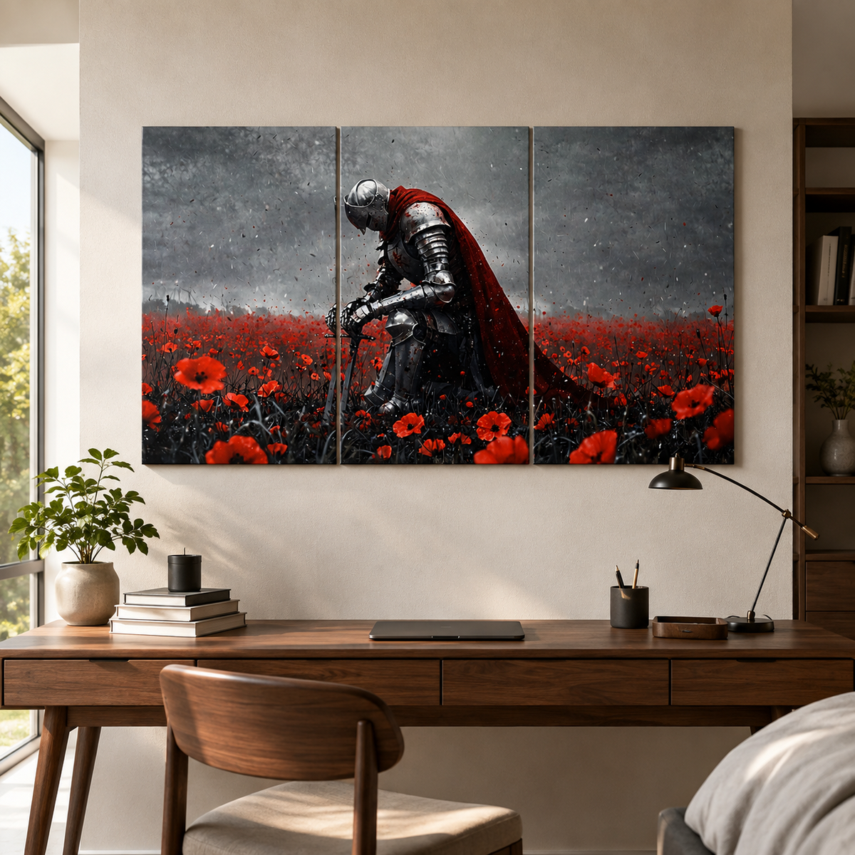 Warrior In The Field 3 Split Motivation Poster Set