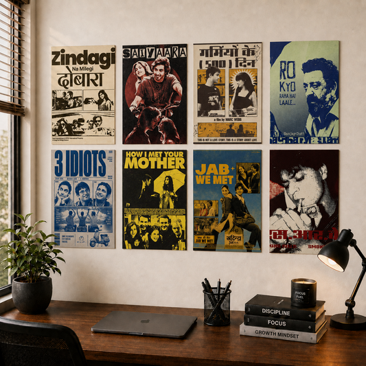 Cult Cinema and Sitcoms 8-piece wall makeover poster set